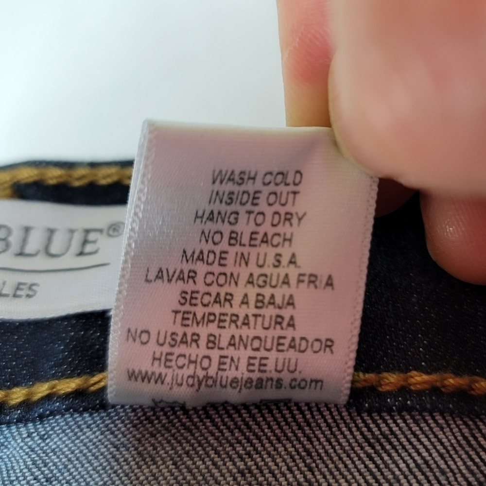 Judy Blue EUC Distressed Mid-rise Stretch Jeans Women's Size 15/32 - Picture 7 of 11
